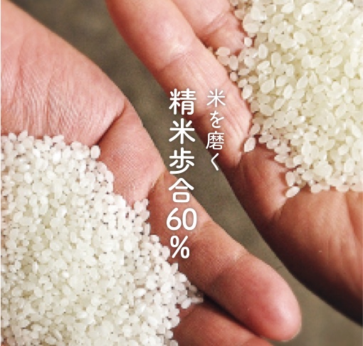 米を磨く 精米歩合60%